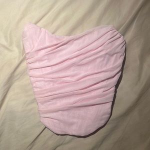 Pink Tulle Corset Top